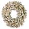 24" LED Snowy Sheffield Spruce Wreath